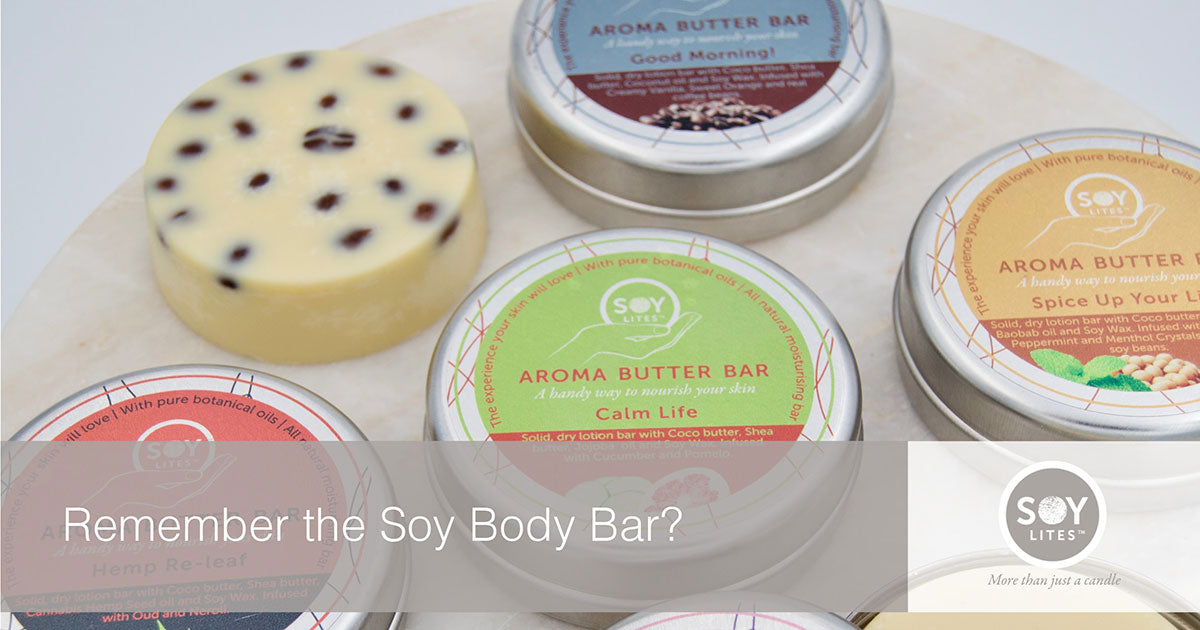SoyLites is bringing this yummy, dry lotion bar back and its name – the Aroma Butter Bar - is not the only thing that's new