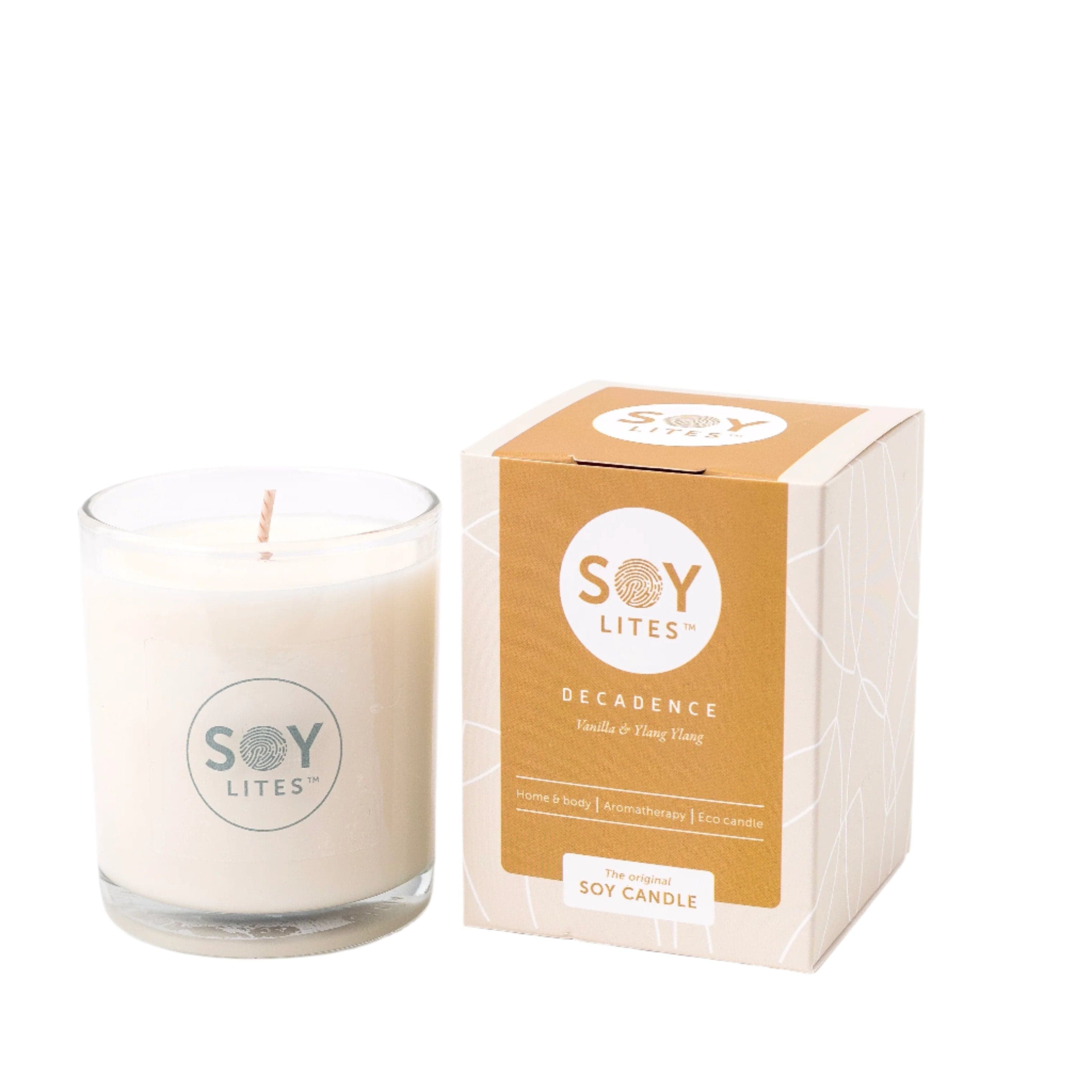 SoyLites Soy Aromatherapy Decadence Candle with Vanilla & Ylang Ylang