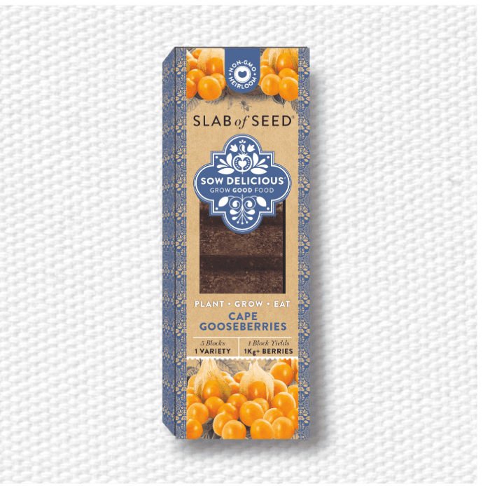 Sow Delicious Cape Gooseberry Slab of Seeds