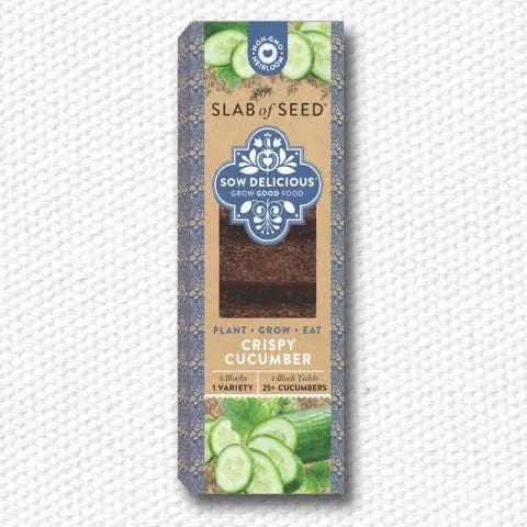 Sow Delicious Crispy Cucumber Slab of Seed