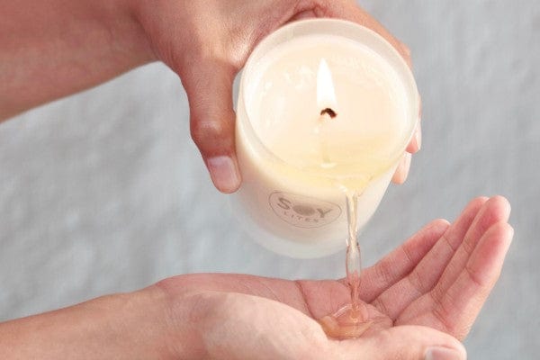 SoyLites Soy Massage Tumbler 220ml 50 hour burn time Baby Love Massage Candle 220ml