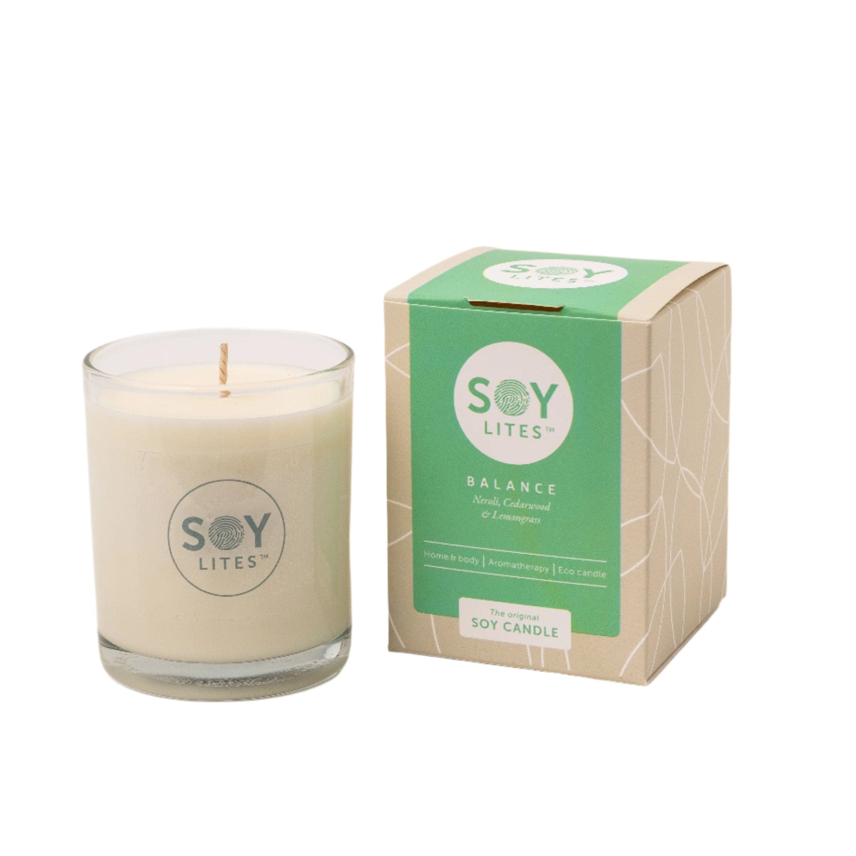 SoyLites Soy Aromatherapy Tumbler 220 ml Balance Tumbler Candle with Neroli, Lemongrass and Lime