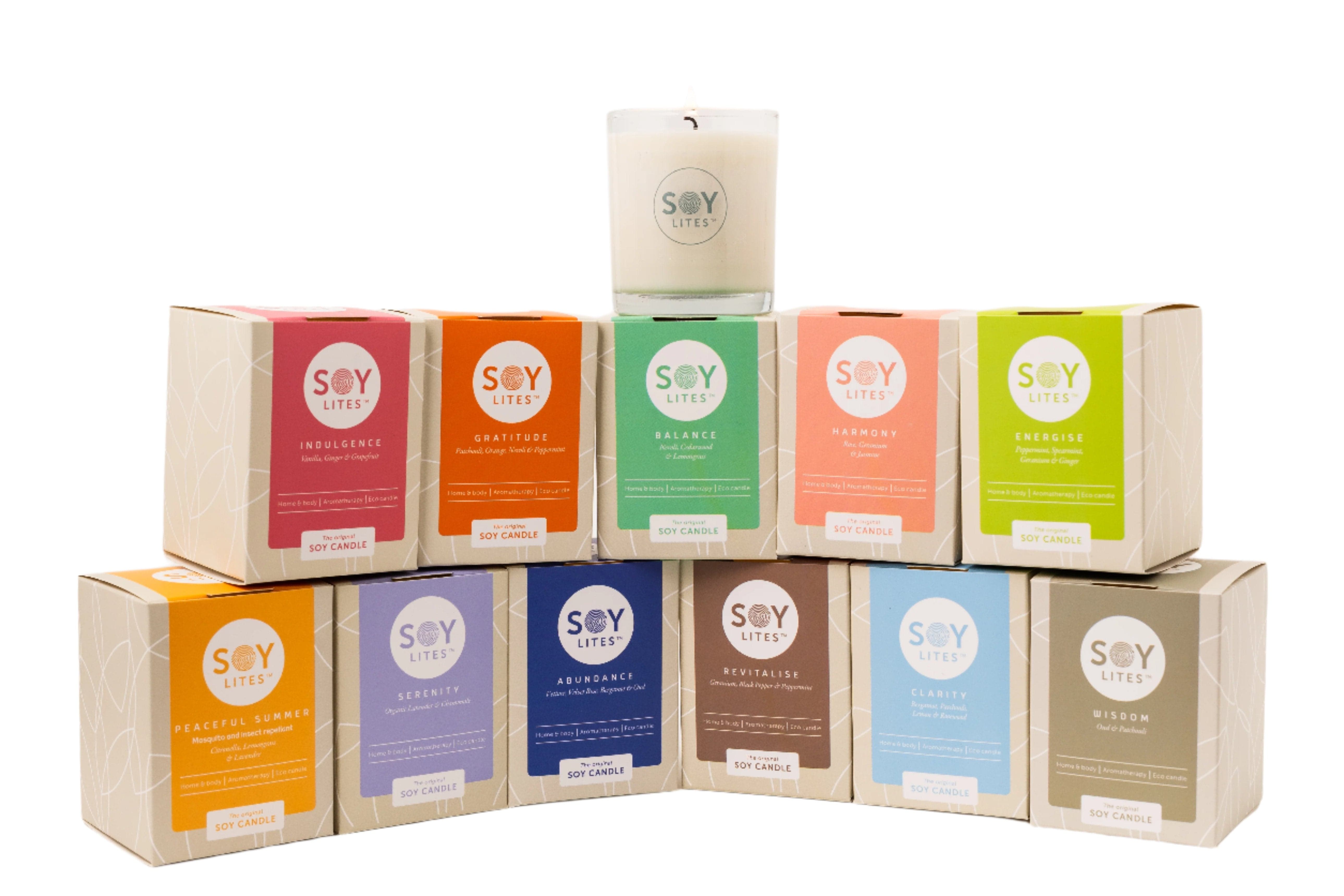 SoyLites Classic Soy Candle Value Pack 'Burn Bright' Value Pack of 12 x 220ml