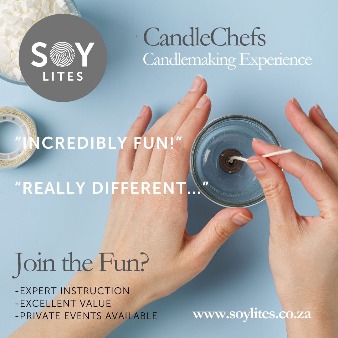 SoyLites CandleChefs - Ultimate Candlemaking Experience R 800,00 Candlemaking Voucher