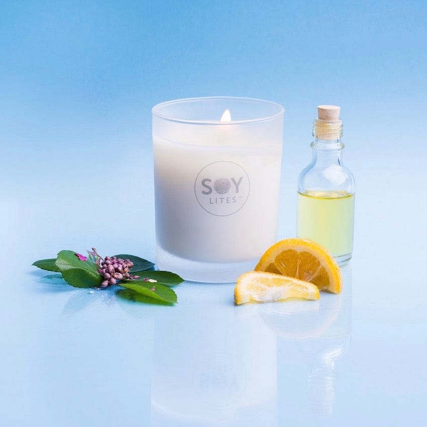 SoyLites Soy Aromatherapy Tumbler 220 ml Clarity Tumbler Candle with Bergamot, Patchouli, Lemon and Rosewood