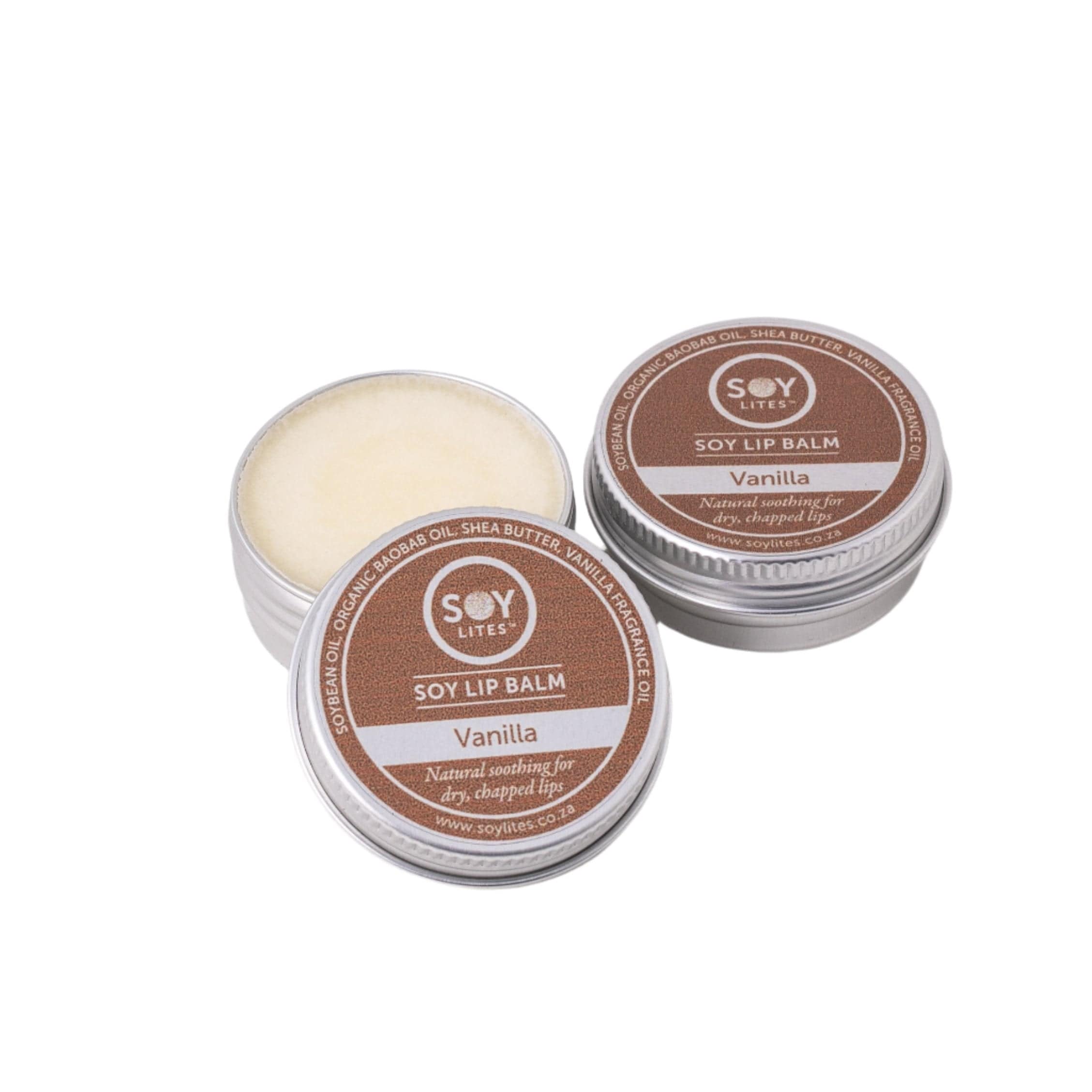 SoyLites 15ml SoyBalm Lip Balm Creamy Vanilla Soy Lip Balm