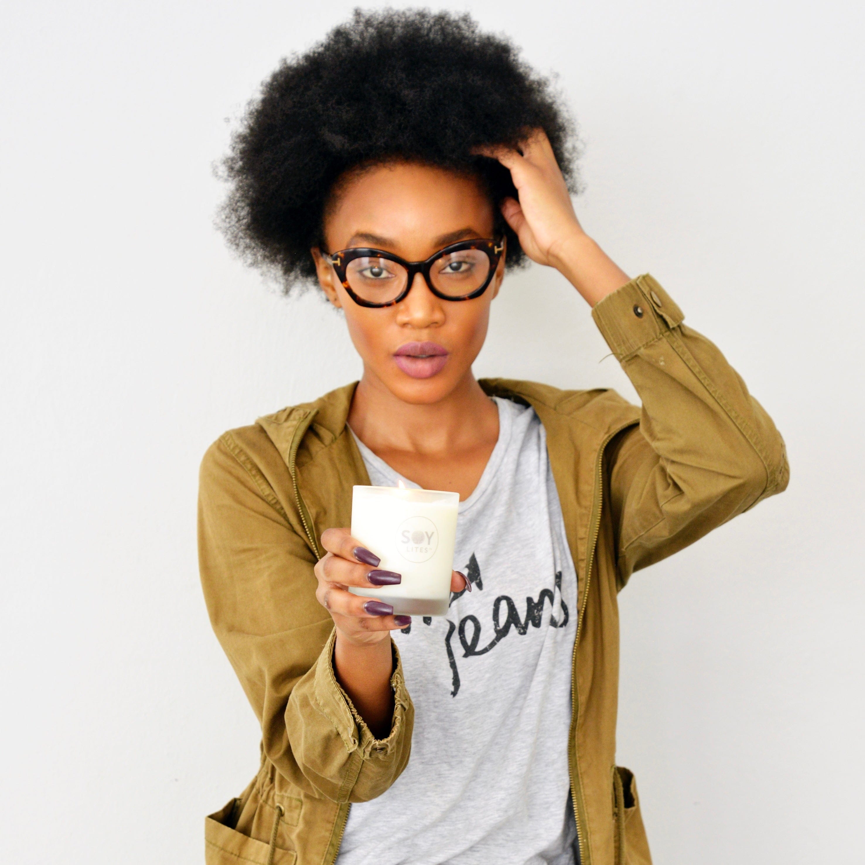 SoyLites Soy Aromatherapy Tumbler 220 ml Creativity Tumbler with Wild Litchi