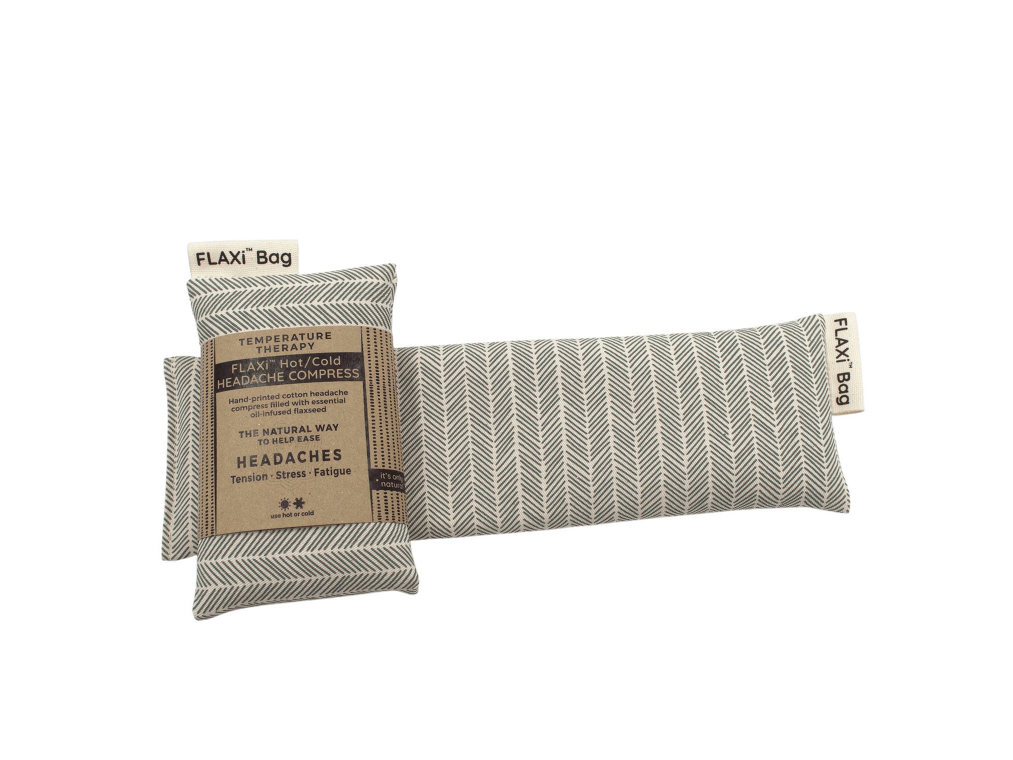 SoyLites Heat Packs Flaxi Hot | Cold Headache Compress Moss