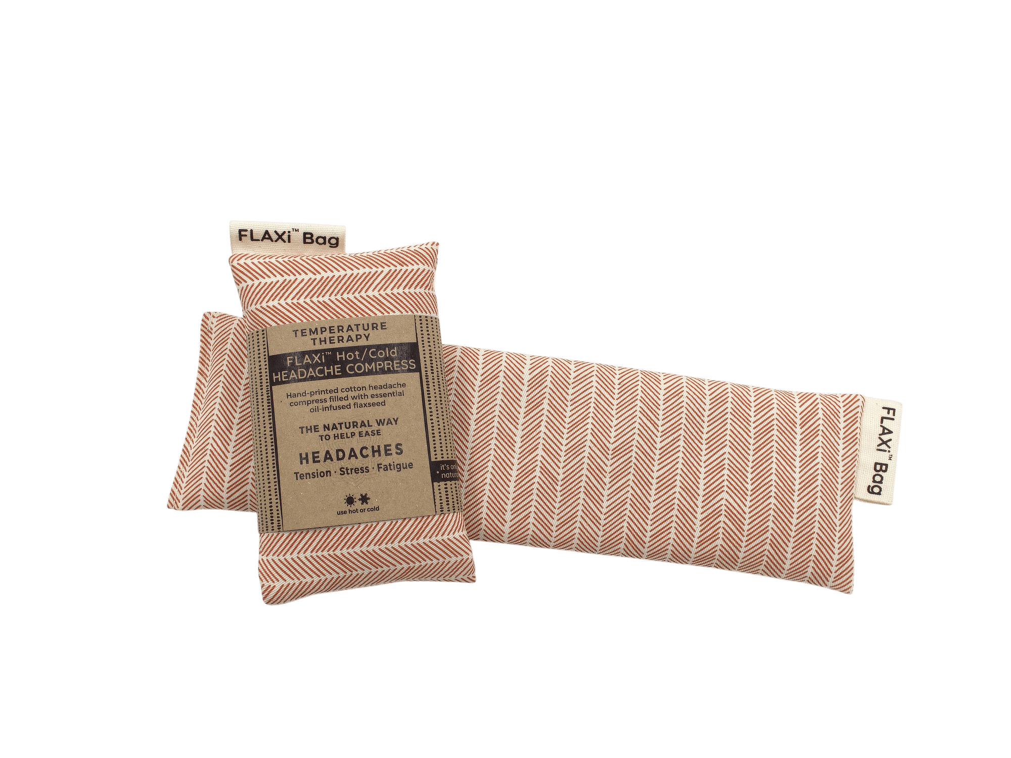 SoyLites Heat Packs Flaxi Hot | Cold Headache Compress Terracotta