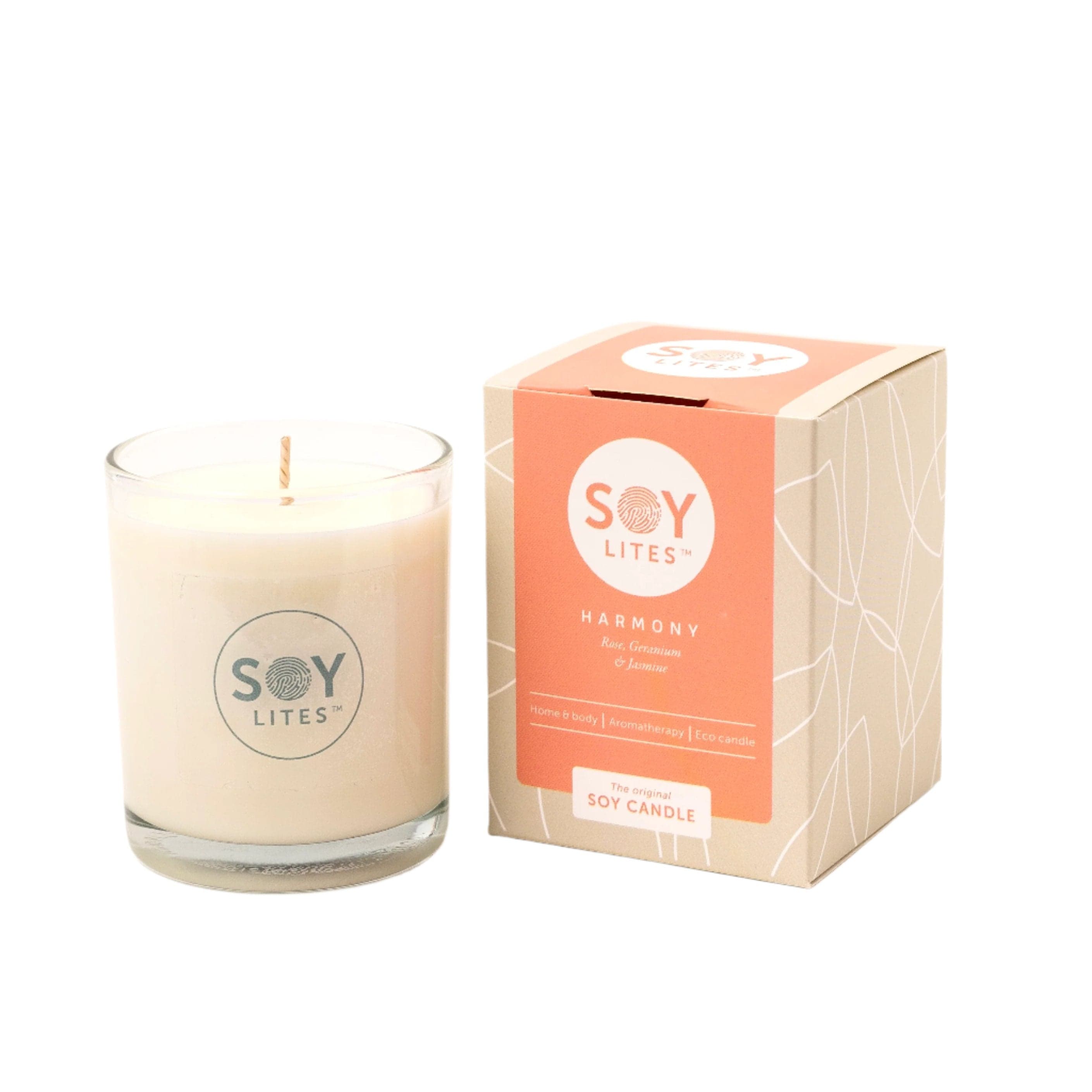 SoyLites Soy Aromatherapy Tumbler 220 ml Harmony Tumbler with Rose, Geranium & Jasmine