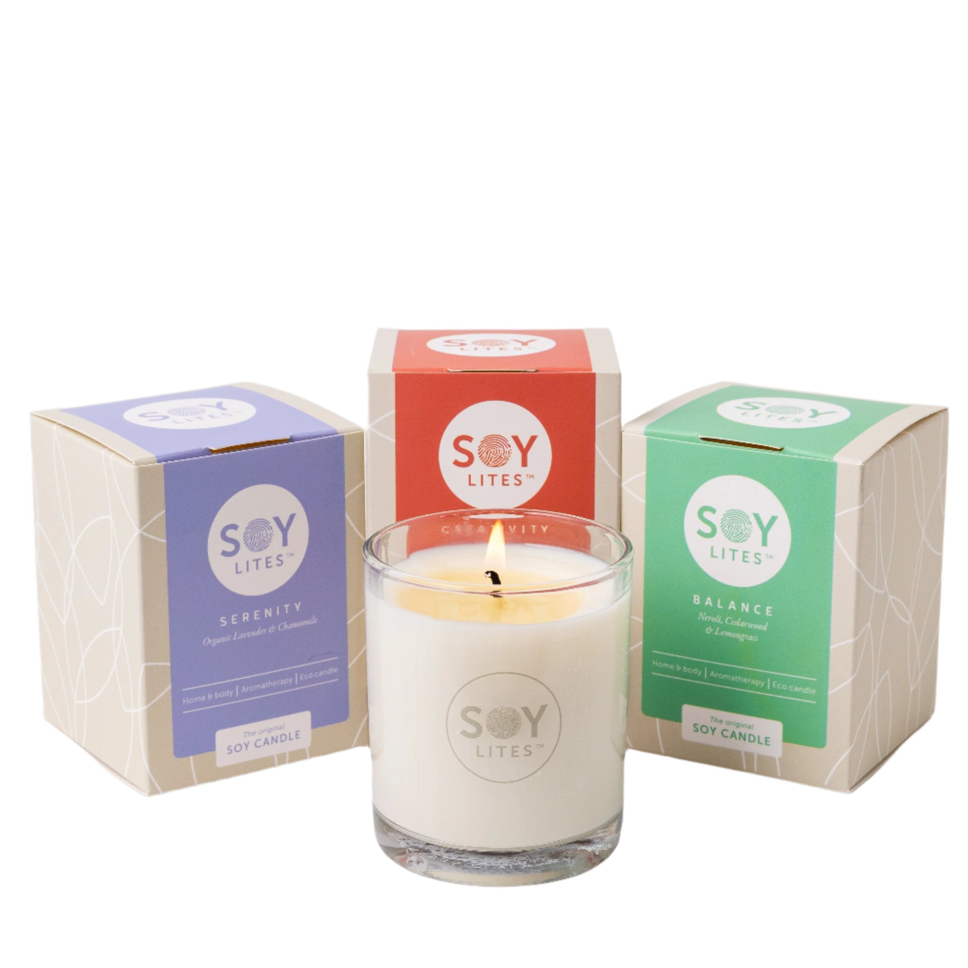 SoyLites Soy Aromatherapy Tumbler 220 ml Ignited Wellness Pack with Creativity, Balance, Serenity