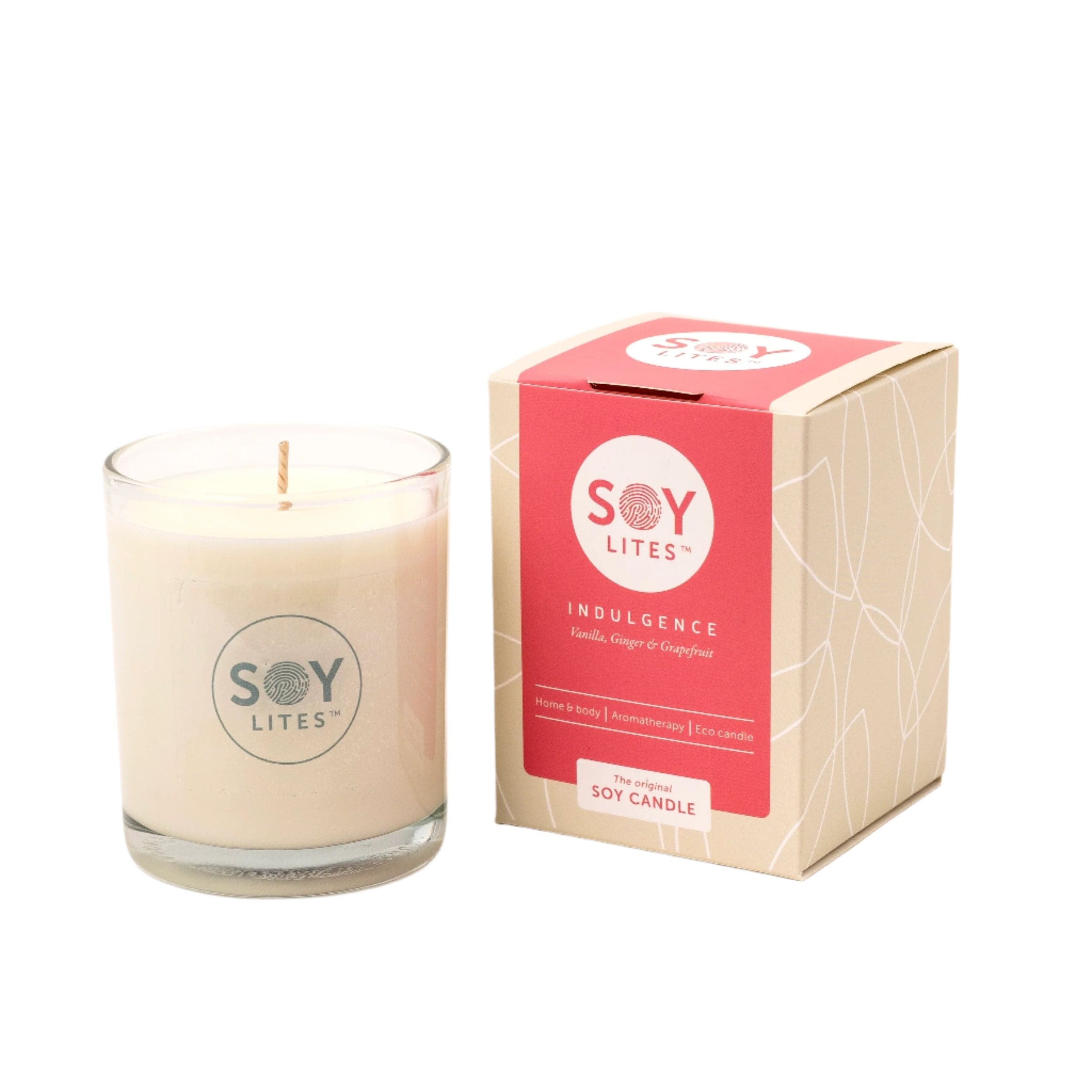 SoyLites Soy Aromatherapy Tumbler 220 ml Indulgence Tumbler Candle with Vanilla, Ginger & Grapefruit