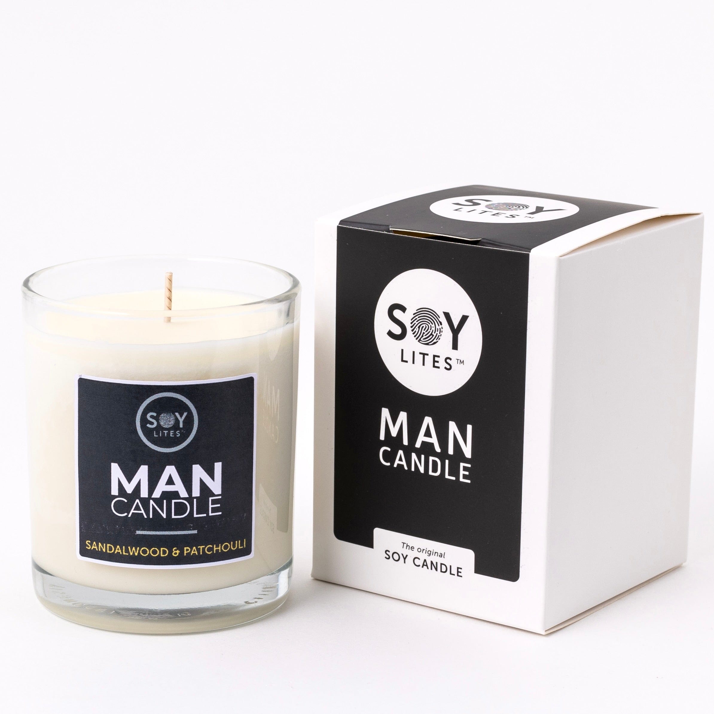 SoyLites Man Candle Man Candle with Sandalwood & Patchouli