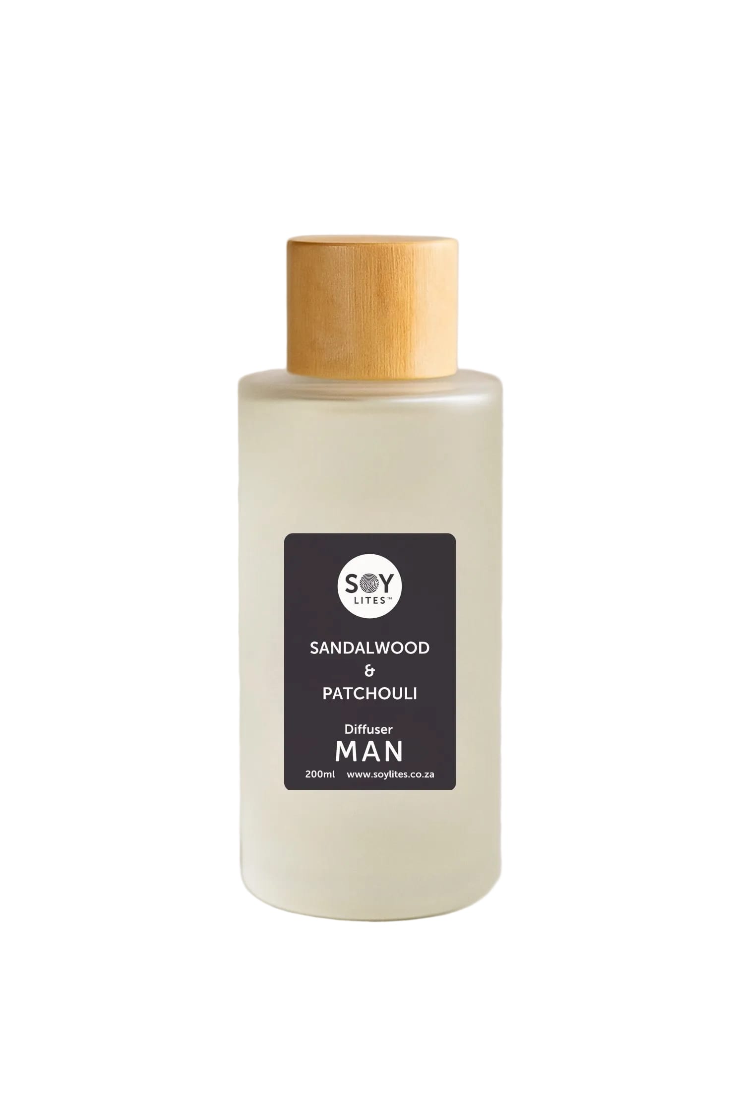 SoyLites Diffusers Man Sandalwood & Patchouli Frosted Diffuser 200ml