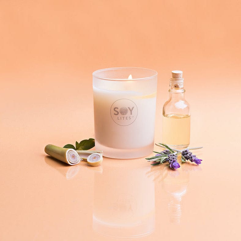 SoyLites Soy Aromatherapy Tumbler 220 ml Peaceful Summer Tumbler with Citronella, Lemongrass & Lavender
