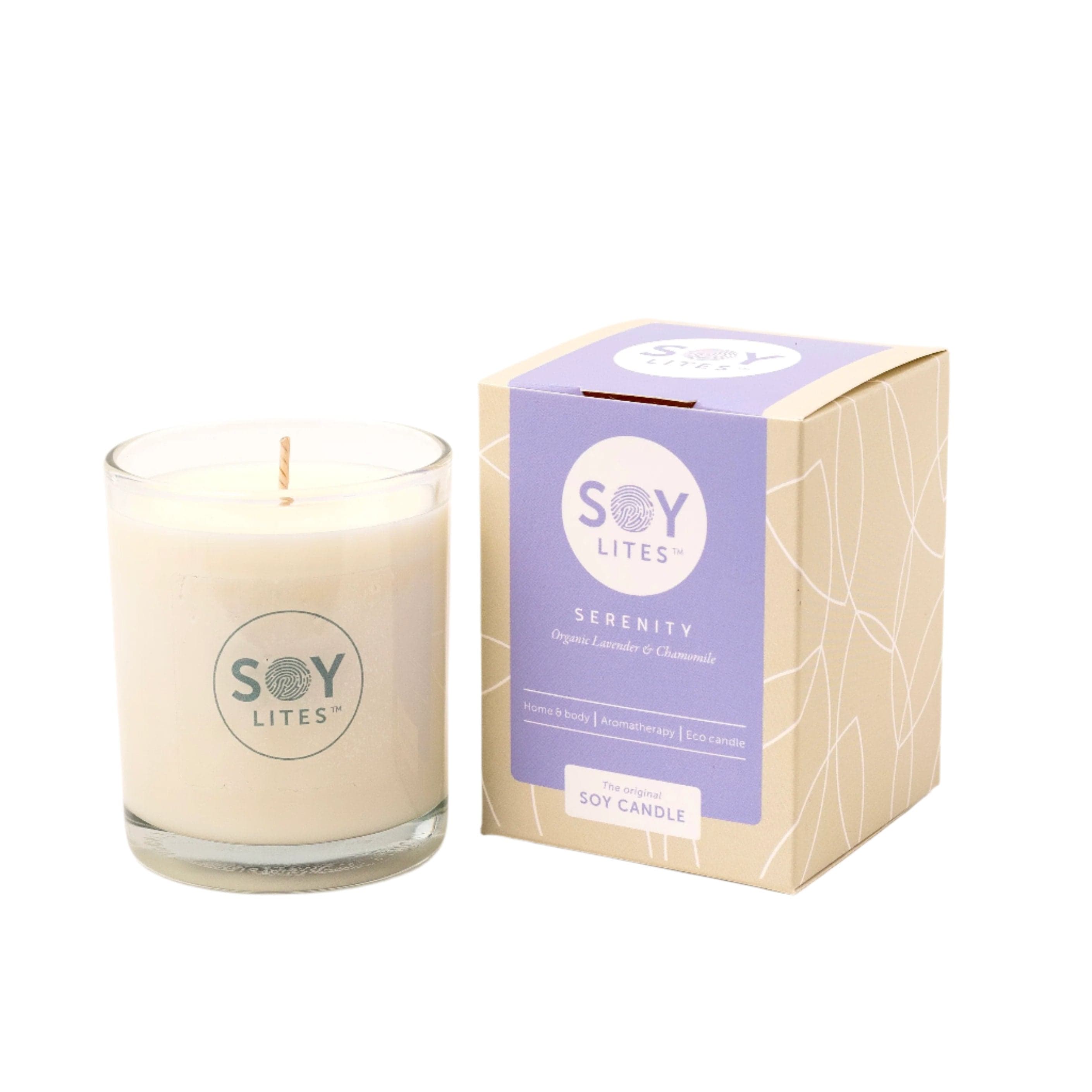 SoyLites Soy Aromatherapy Tumbler 220 ml Serenity Tumbler Candle with Lavender & Chamomile