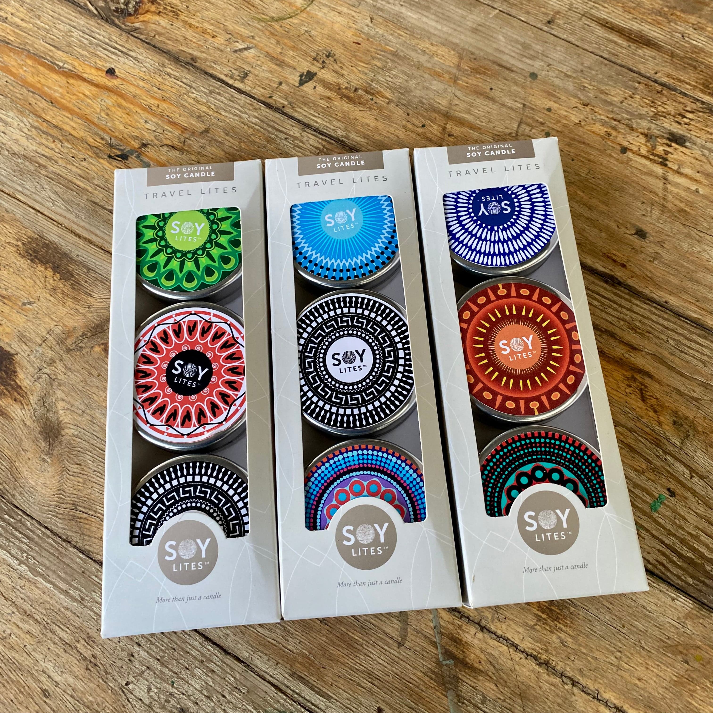 SoyLites Soy Travel-Lite 55ml Shweshwe Inspired Travel Lite 3x Pack