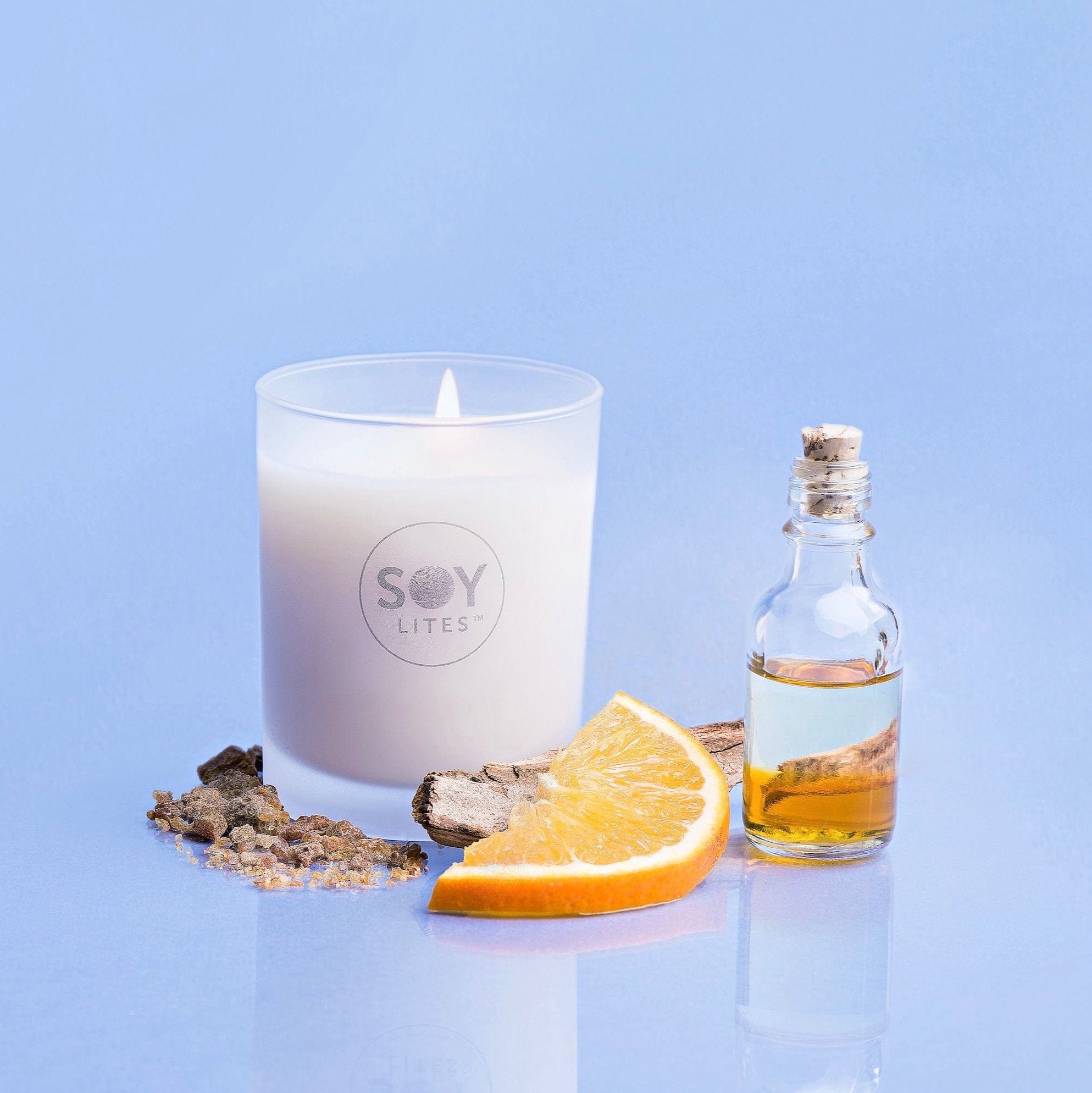SoyLites Soy Aromatherapy Tumbler 220 ml 220ml Tranquility Tumbler with Frankincense, Sandalwood, Geranium & Orange
