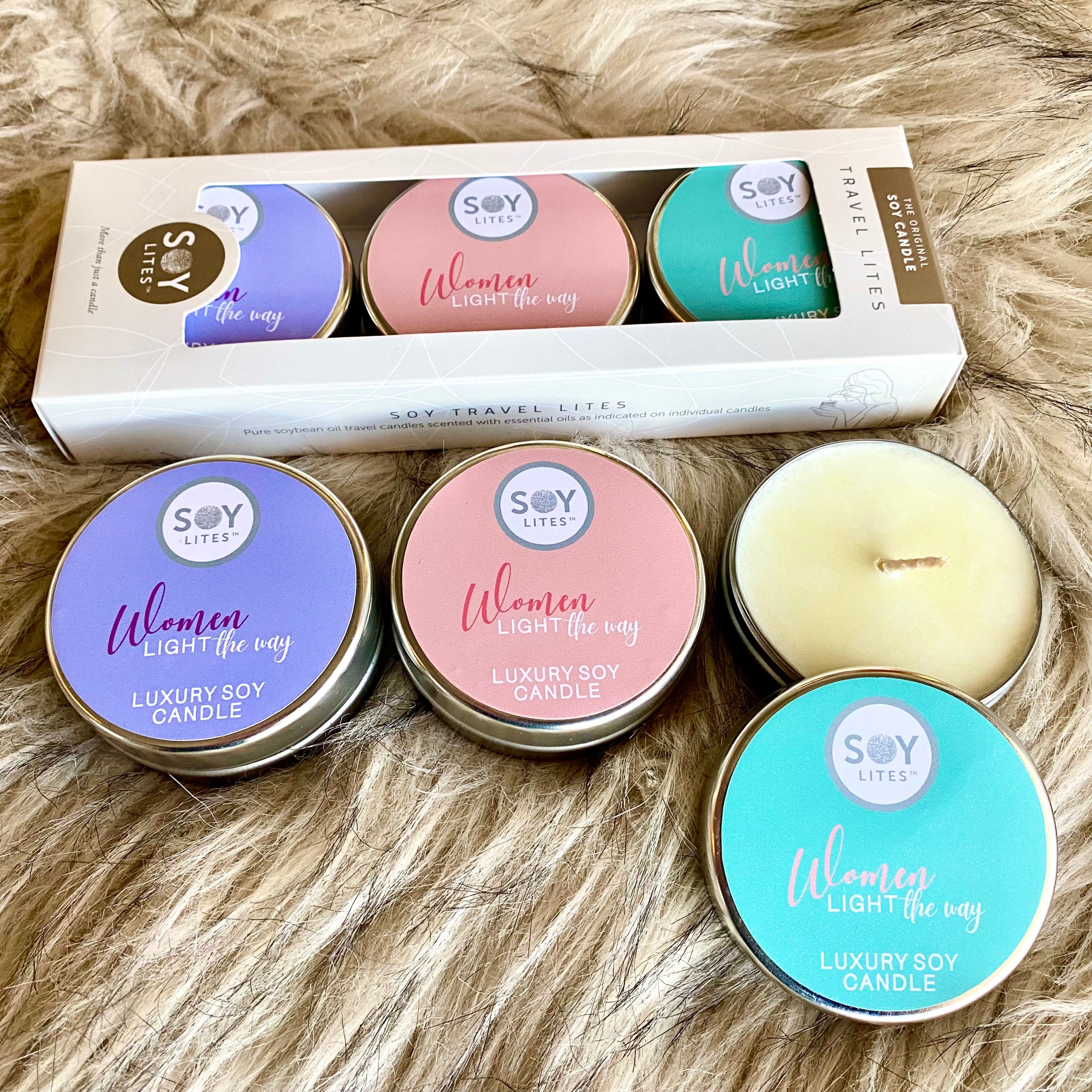 SoyLites Soy Travel-Lite 55ml Woman's Month 3 x 55ml Travel Lites Gift Pack