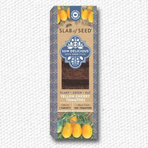 SoyLites Yellow Cherry Tomatoes Slab of Seed