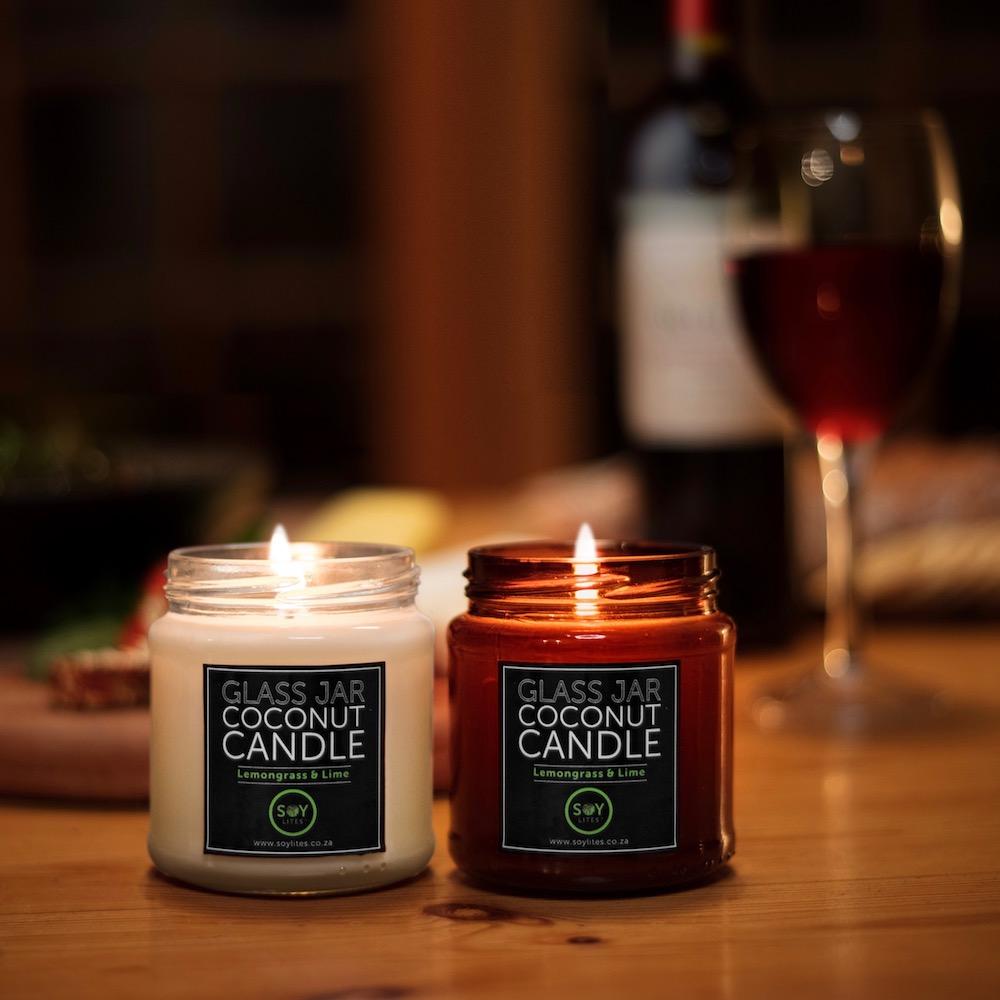 Coconut Candle with Coconut, Vanilla & Lime 200ml