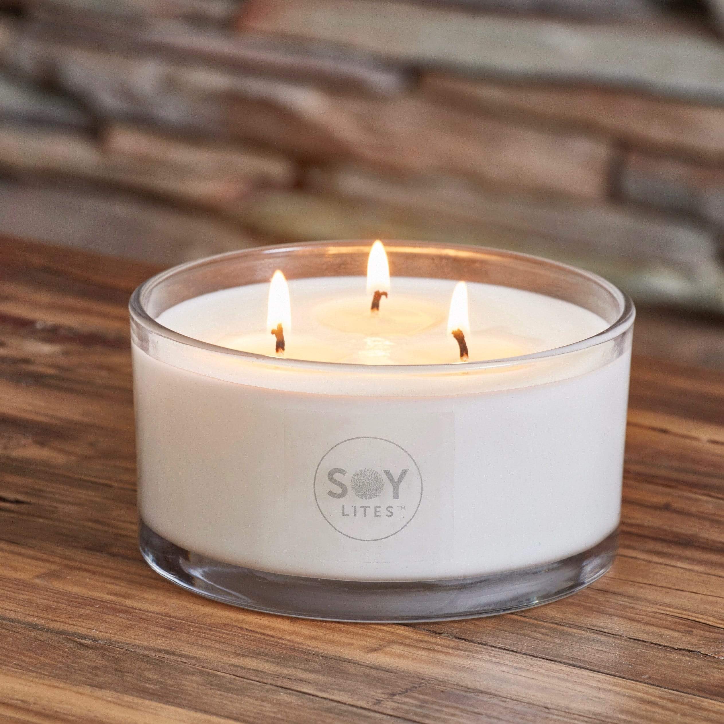 Large Round 3-Wick Soy Candle 800ml