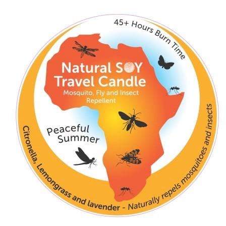 Peaceful Summer African Maxi-Lite: Insect Repellent Candle
