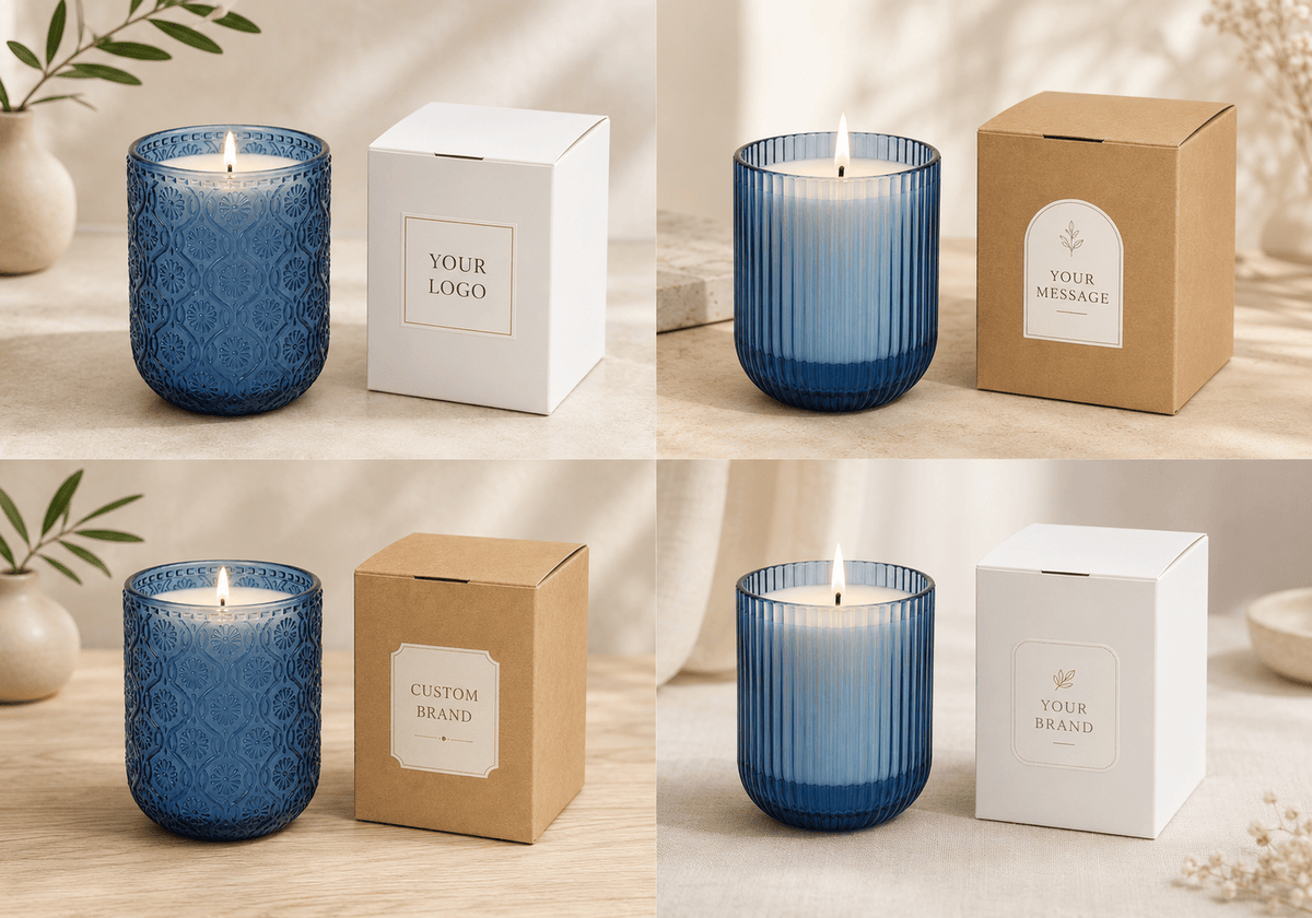 SoyLites Soy Candle Cobalt Blue Custom Soy Candle — 240 ml