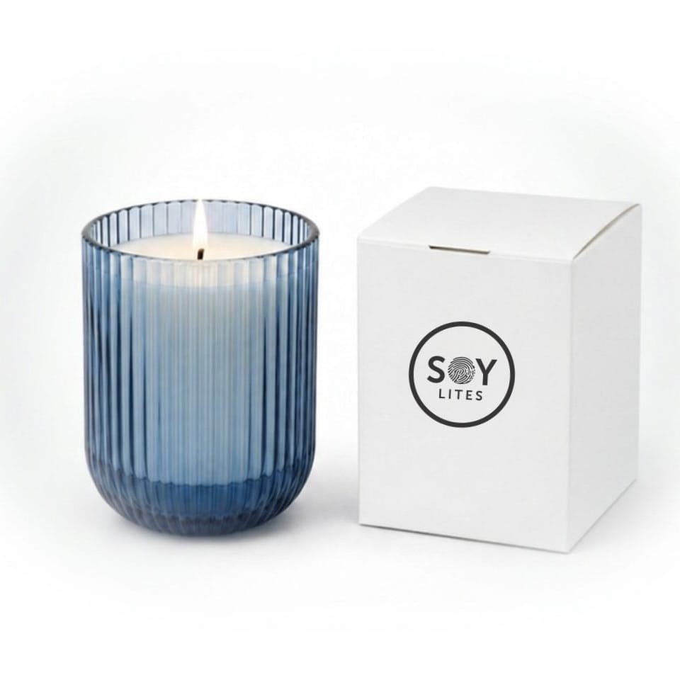 SoyLites Soy Candle Cobalt Blue Custom Soy Candle — 240 ml