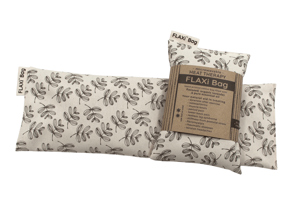 SoyLites Heat Packs Flaxi Lavender Heat Bags Foliage Latte