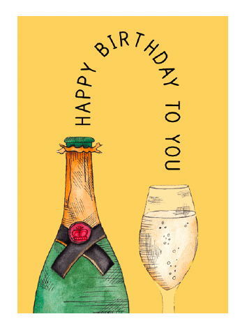 SoyLites Happy Birthday Champagne