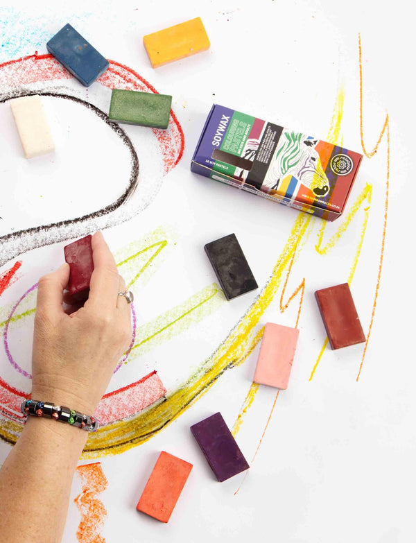 Rainbow Rocks Soy Pastels For Big Kids and Adults
