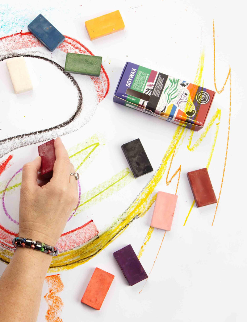 Rainbow Rocks Soy Pastels For Big Kids and Adults