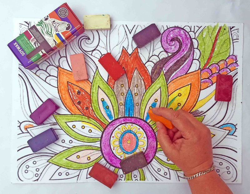 Rainbow Rocks Soy Pastels For Big Kids and Adults