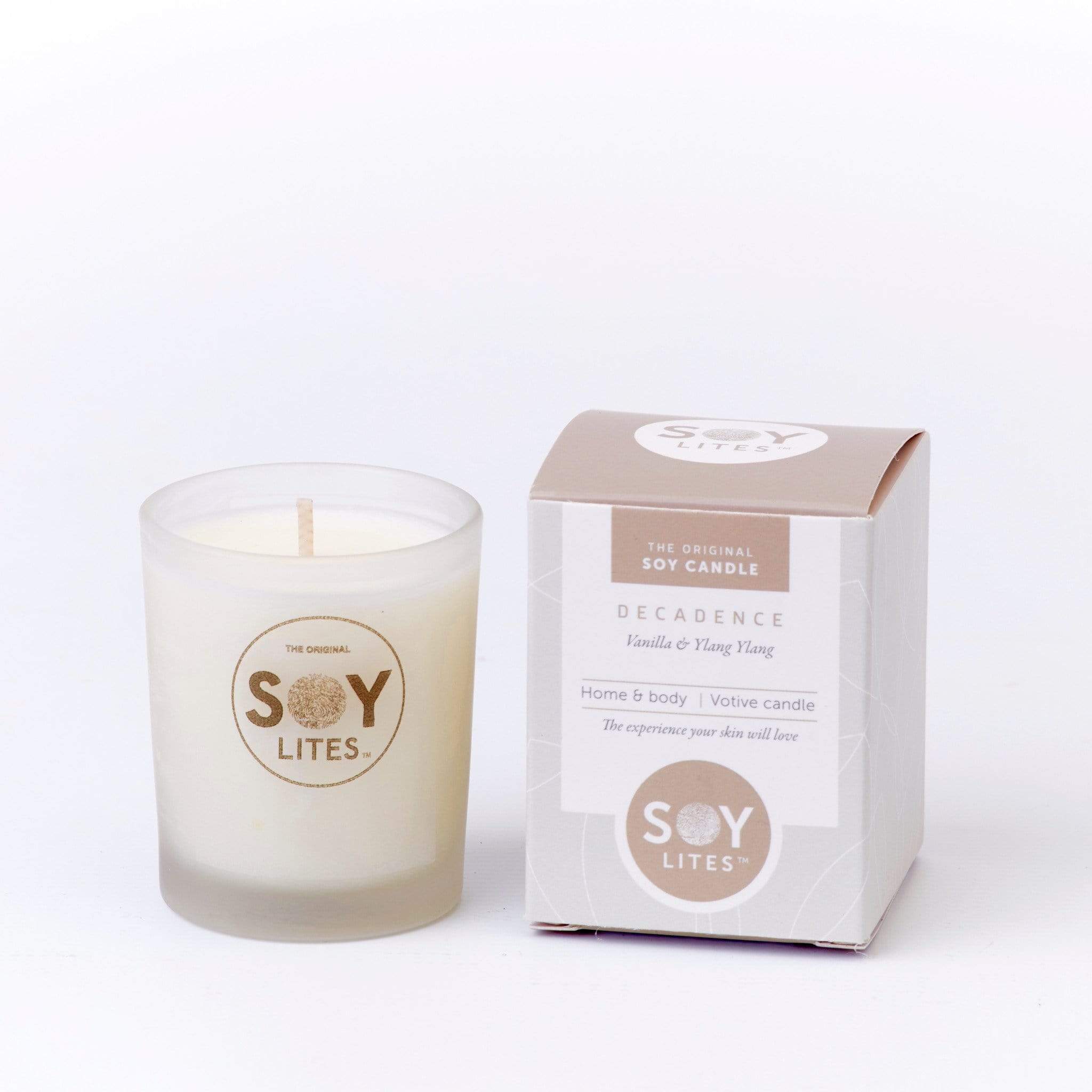 SoyLites Soy Aromatherapy Votive 70ml Decadence Votive Candle 70ml with Vanilla & Ylang Ylang