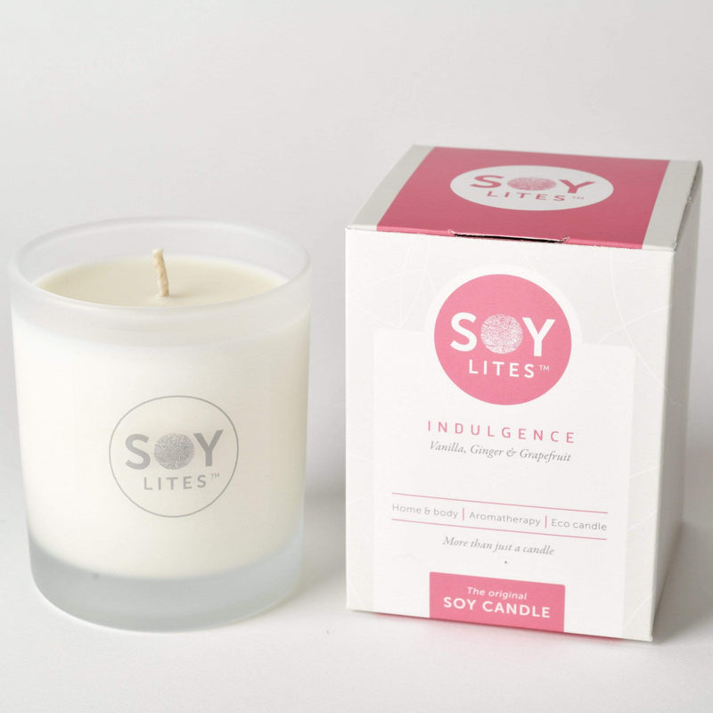 SoyLites Soy Aromatherapy Tumbler 220 ml Indulgence Tumbler 220ml Candle with Vanilla, Ginger & Grapefruit