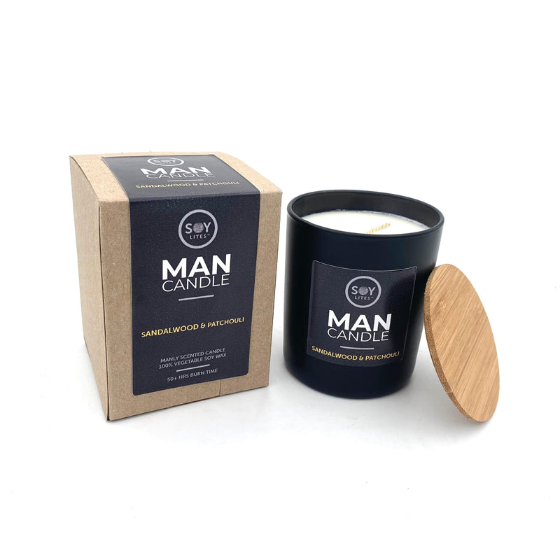 SoyLites Man Candle Man Candle - Sandlewood and Patchouli