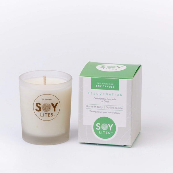 Rejuvenation Votive with Lemongrass, Lavender & Lime