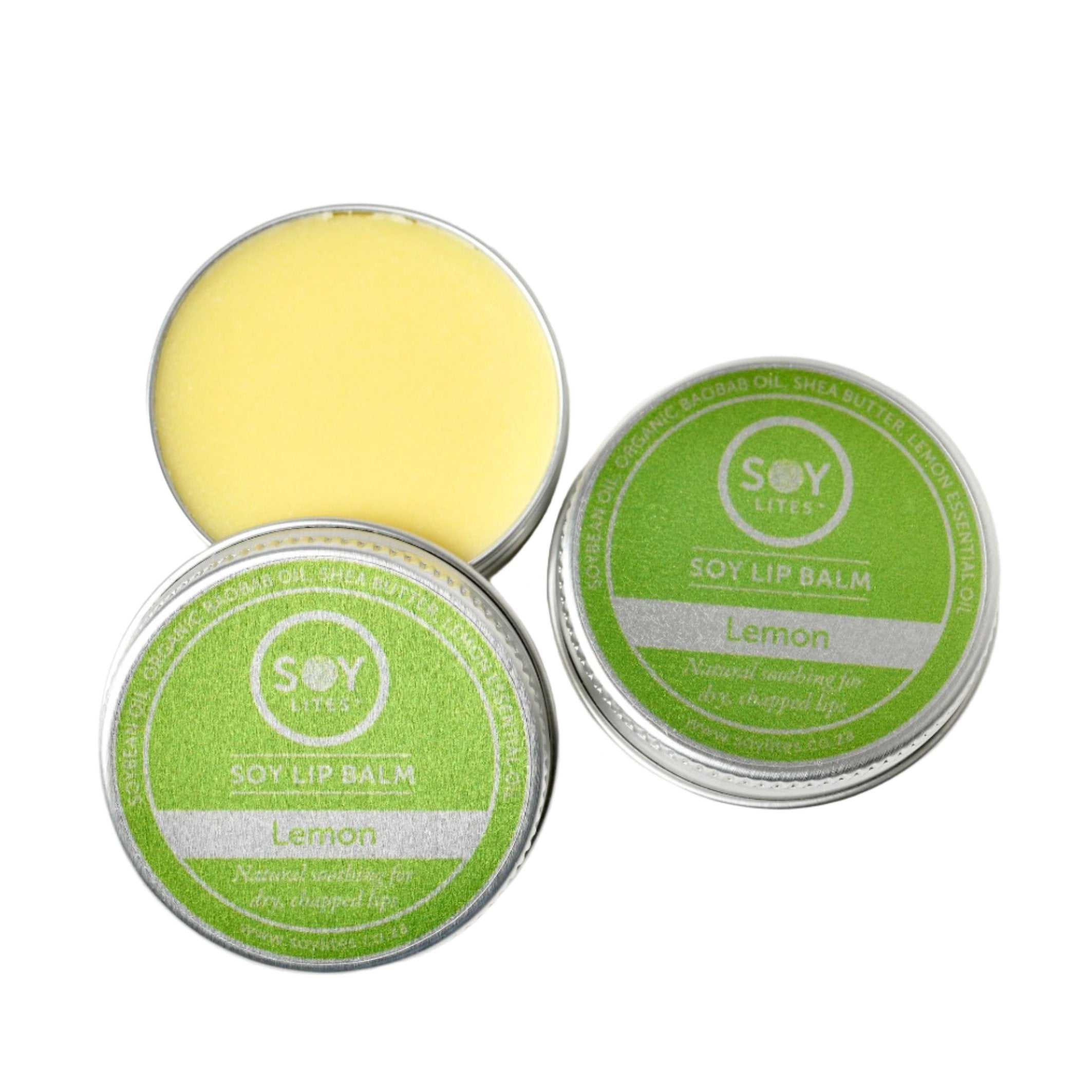 SoyLites Lipstick Tangy Lemon LipBalm with Baobab, Shea Butter & Lemon - 15ml